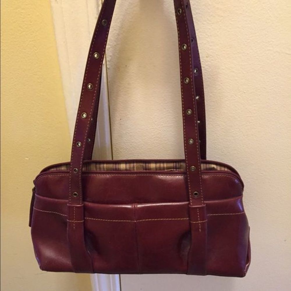 Burgundy purse